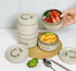 4 Piece Lunch Box Set Includes Bag with the Spoon and Fork