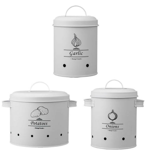 Portable Potato Onion Garlic Fresh Keeping Storage Can
