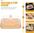 Elegant Cake Dome Food Cover with Wooden Base