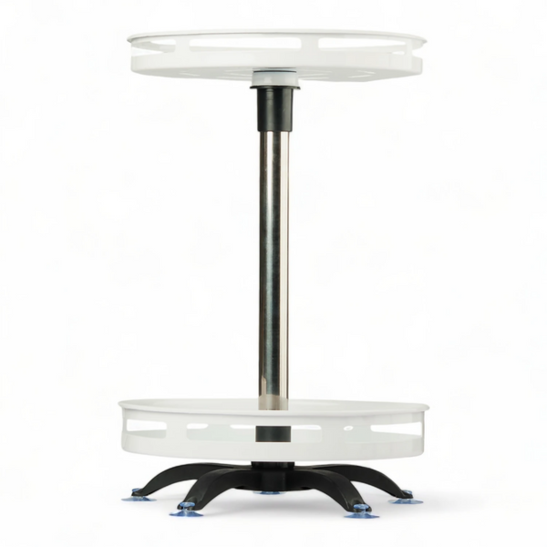 Multifunctional Tabletop 360 Rotating 2 Tier Spice Rack Organizer