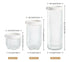 Set of 3 Glass Storage Jars Storage Containers