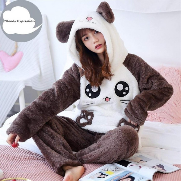 Women Winter Wool Warm Velvet Thickening Flannel