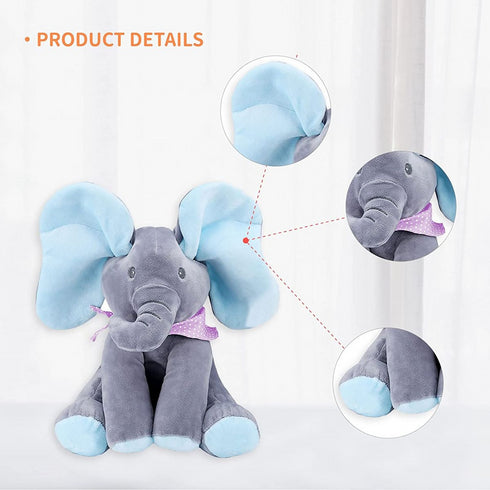 Kiddies Plush Singing Elephant with Floppy Ears Moving Electric Plush Toy