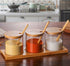 3 Glass Spice Storage Container
