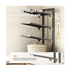 Ecoco 4-Tier Kitchen Cabinet Organiser Rack with Adjustable Shelves -Grey