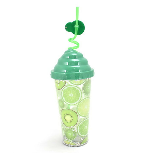 tumbler with a lid and straw