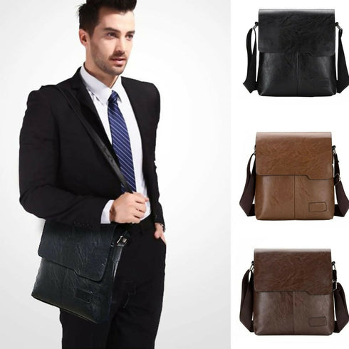 Fashion Men Shoulder Bag PU Leather