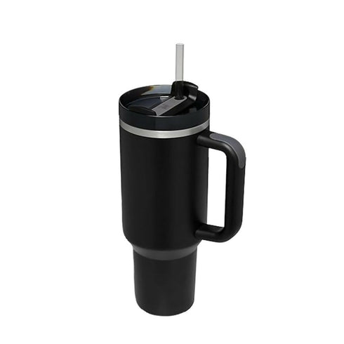 1200ml Leakproof Insulated Travel Tumbler Mug - Black