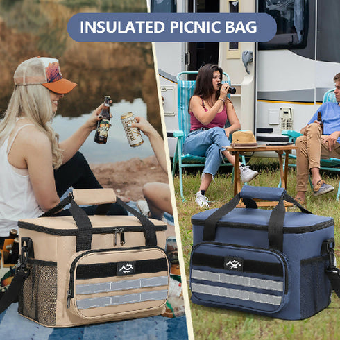 Portable Large Capacity Outdoor Insulated Cooler Bag