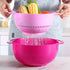10 Piece Rainbow Mixing Bowl Colander Sifter Measuring Spoons Set