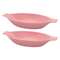 Oval Serving Bowls for Banana Split, Candy, Snack - twin -pink