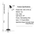 Metal Standing Lamp Floor Lamp with Adjustable Gooseneck with Flexible Arm