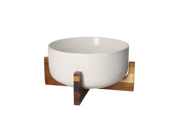 Salad Bowl & Wooden Frame 2.7L.
