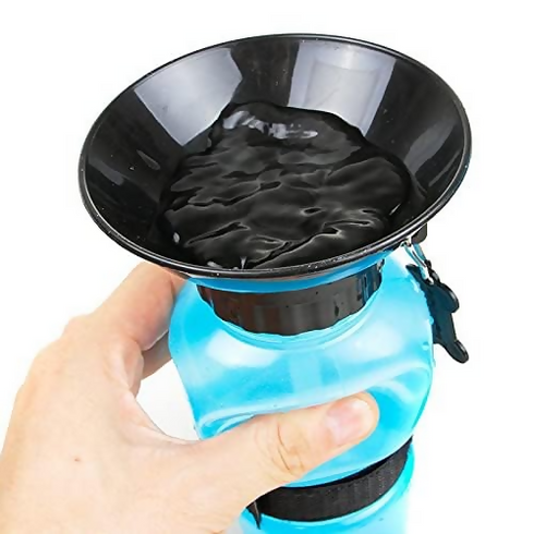 Dog Travel Water Bottle with Sipper Bowl