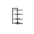 Ecoco 4-Tier Kitchen Cabinet Organiser Rack with Adjustable Shelves -Grey