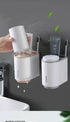 Ecoco Bathroom Set with 2 Magnetic Cups Wall Mount