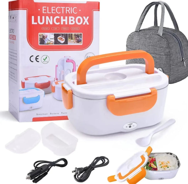 Portable food heated electric cooking lunch box With Lunch Bag