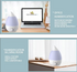 Humidifiers for Bedroom, Quiet 1.3L Cool Mist Top Fill Essential Oil Diffuser Ultrasonic Humidification for Home Room