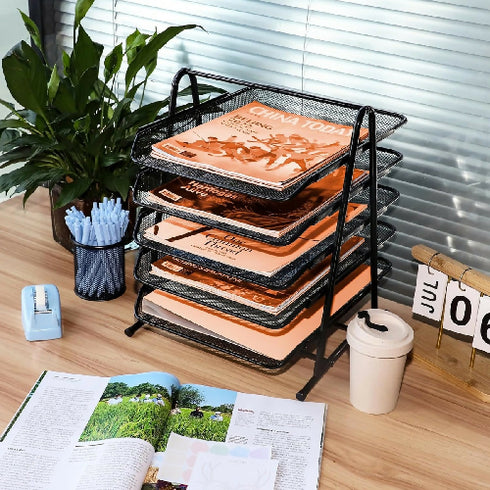5 Tier Desk Organizer and Paper Tray Set