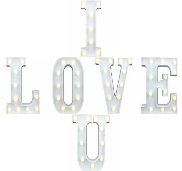 LED Letter Lights - I LOVE U