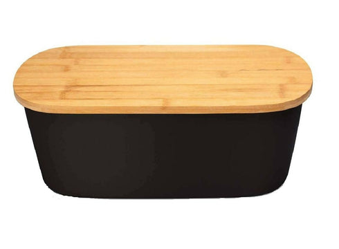 2 in 1 Bamboo Bread Bin and Wooden Cutting Board