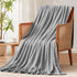 Portable Lightweight Plain Fleece Throw Blanket
