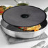 33cm Stainless Steel Round Oil & Grease Splatter Mesh Screen Lid - Black