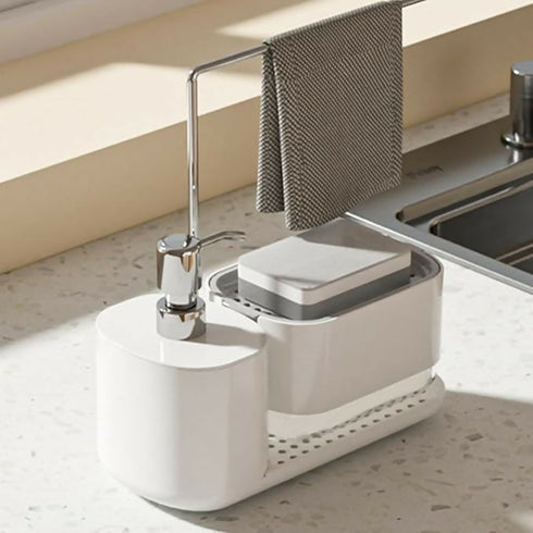 Dispenser Dish Soap with Sponge Holder