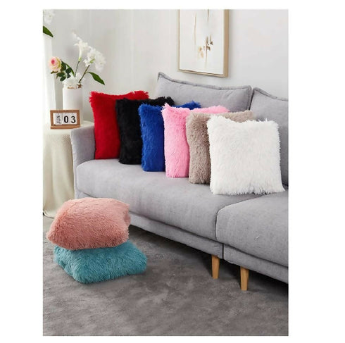 Plush Cushion Covers for Sofa