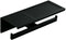 Stainless Steel Toilet Paper Holder Double Bar with Shelf for Phone -Black CY7918005