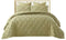 Mokka Quilt Set 5 Pieces -Super King Size -Green