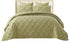 Mokka Quilt Set 5 Pieces -Super King Size -Green