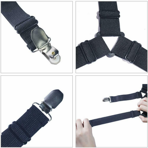 4-Piece Multi-Functional Adjustable Triangle Bed Sheet Clips