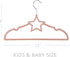 Velvet Baby Clothes Hanger Children’s Coat Kids with Notched Shoulder and Non Slip Design For Newborn to Toddler Clothes