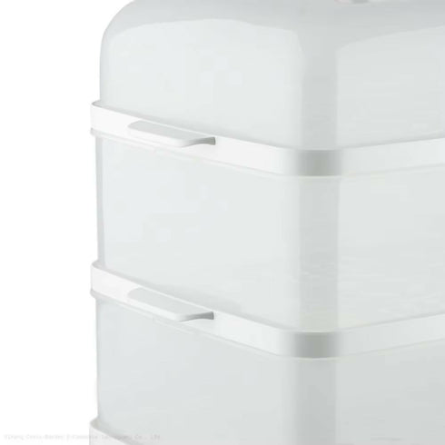 12L household kitchen 3-layer large capacity food electric steamer