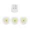 Set Of 3 LED Lamps With Remote Control