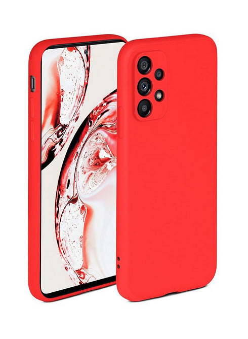 Liquid Silicone Back Case For Samsung Galaxy A23 - Red