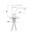 Single Handle Basin Tap Single Hole Mount Basin Mixer Faucets Piece Taps - gun gray