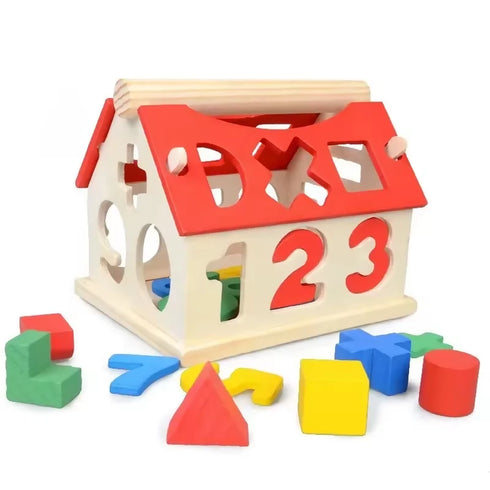 Shape Matching Building Block House for Kids