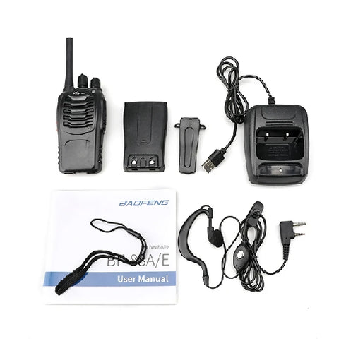 BAOFENG BF 88E Mini Two-Way Ham Radio Handheld Walkie Talkie with USB Charr GMRS for Car Communication Vox Function