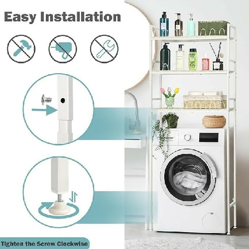 3-Tier Over Toilet Bathroom Organizer Shelf