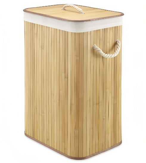 Bamboo Laundry Basket Storage