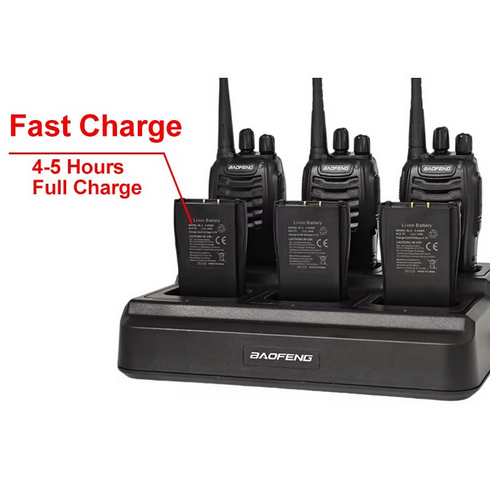 6PCS Baofeng BF-888S Walkie Talkie BF-888S UHF Frequency 400-470MHz Portable Two Way Radio BF-888S 16 Communication Channels