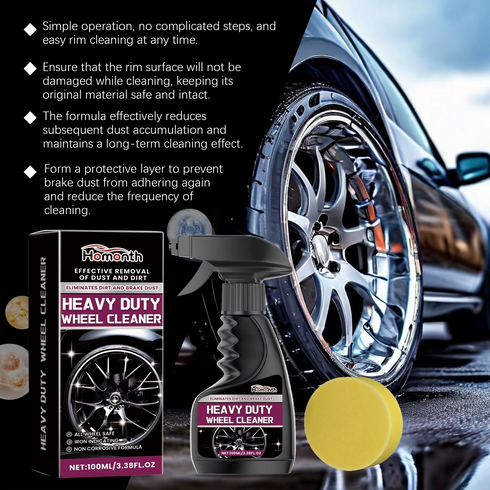 Car Rim Cleaner, Car Tire Rim Cleaning Decontamination Mud Rim Maintenance Agent