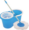 Magic Spin Mop And Plastic Bucket Set Rotating 360 -blue