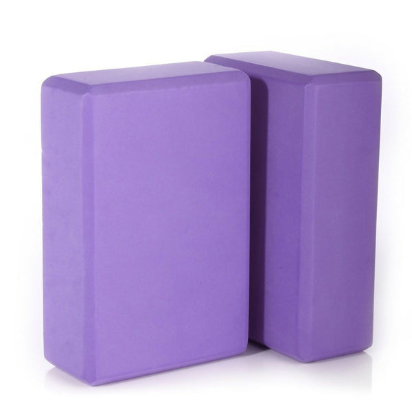Foam Yoga Blocks - Set of 2 - Purple