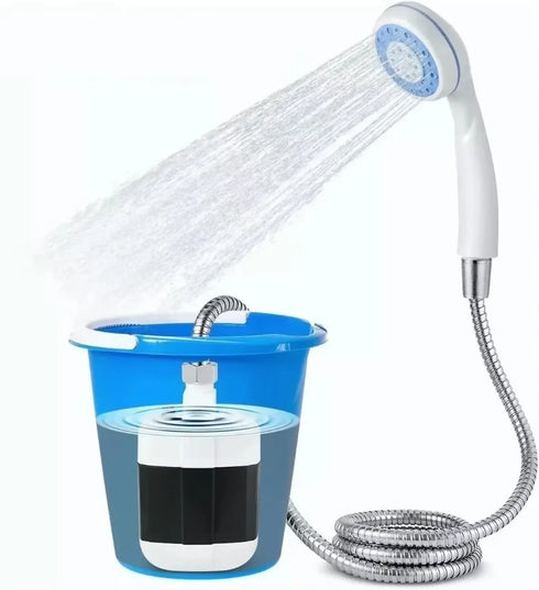 Portable Outdoor USB Rechargeable Emergency Shower for Camping Hiking