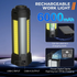 New XHP50 High Brightness LED Camping Light USB Rechargeable ABS IP20 Screen Display Magnetic Stand Stretchable COB Work Light