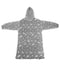 Glow in the Dark Oversized Sherpa Hoodie Blanket - Star Pattern