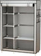 Clothes Storage Organizer with 6 Shelves and Hanging Rod